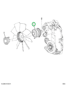 2587244C91 HUB FAN DRIVE PULLEY