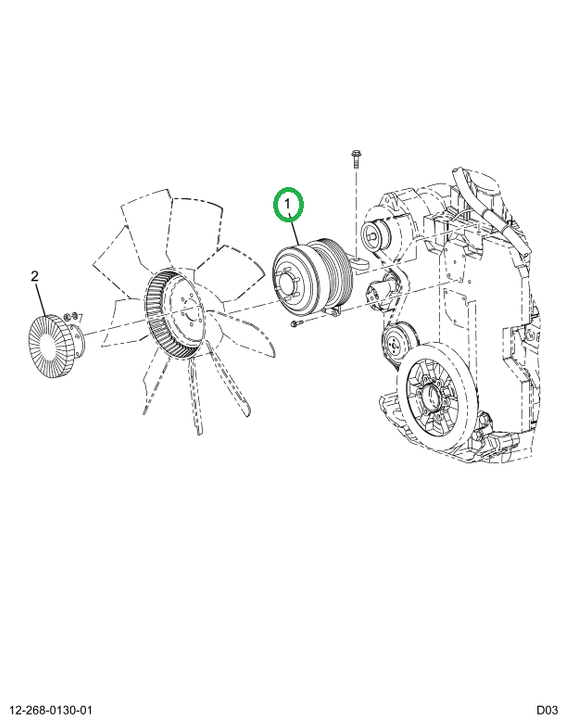 2587244C91 HUB FAN DRIVE PULLEY