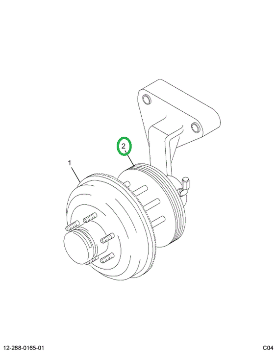 2587334C91 HUB FAN DRIVE PULLEY