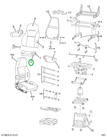 2587599C91 Upholstery Drivers Seat Cushio