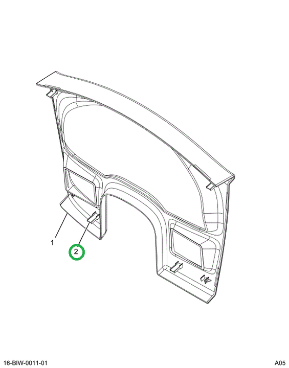 2588118C1 CLIP SPRING WING TRIM BEZEL