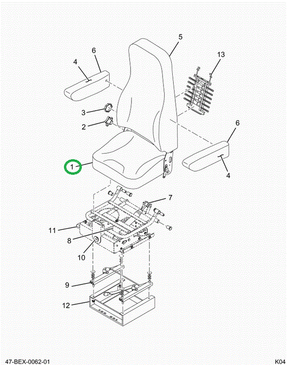 2588241C91 Cushion, Seat