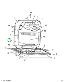 2588375C1 COVER  HINGE WHITE