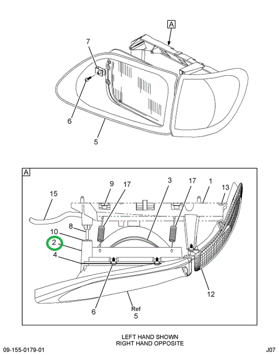 2588849C1 HOUSING HEAD LIGHT CARRIER LH
