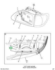 2588850C1 HOUSING HEAD LIGHT CARRIER RH