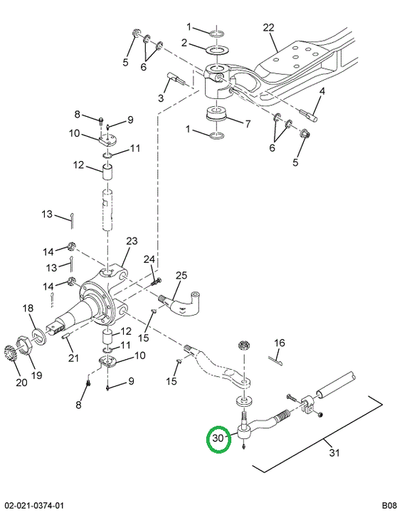 2589141C91 END-ASM TIE ROD LT