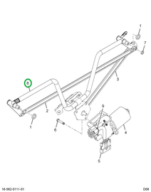 2589165C1 TUBE FRAME/PIVOT ASSY W/S WPR