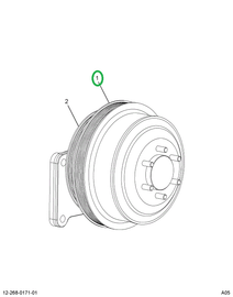 2589433C91 HUB FAN DRIVE PULLEY