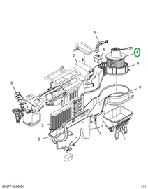 2589501C92 BLOWER,MOTOR HTR BLWR & WHEEL