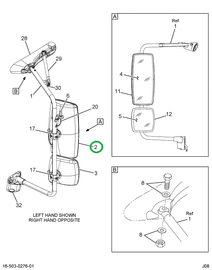 2589845C2 GLASS,HEAD MIR LH HTD REMOTE