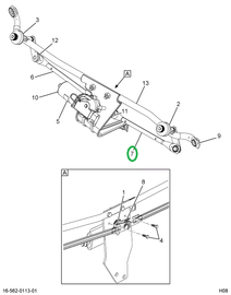 2589988C1 Link, Windshield Wiper Motor C