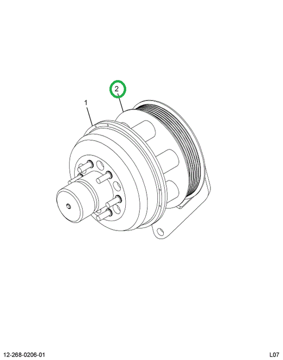 2590309C91 HUB FAN DRIVE PULLEY