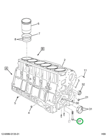 2591153C1 BOLT CRKSHFT BRG CAP
