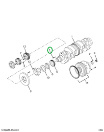 2591172C1 PIN DOWEL CRANKSHAFT GEAR