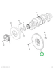 2591174C91 FLYWHEEL ENG W/RING GEAR