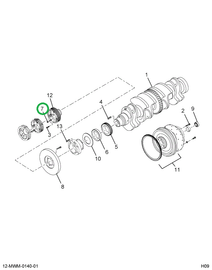 2591179C1 BOLT CRKSHFT DAMPER