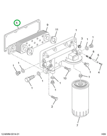 2591343C1 GASKET OIL COOLER HOUSING