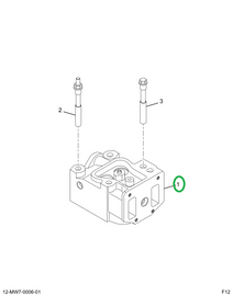 2591429C91 HEAD CYL ASSY W/GUIDES & SEATS