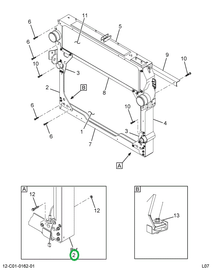 2591561C91 CHANNEL,LH SIDE FRAME ASSY