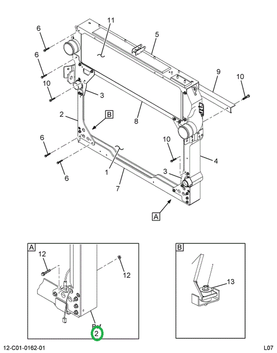 2591561C91 CHANNEL,LH SIDE FRAME ASSY