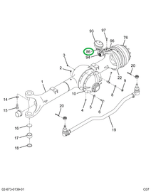 2591793C91 Bracket Assembly, Brake Right