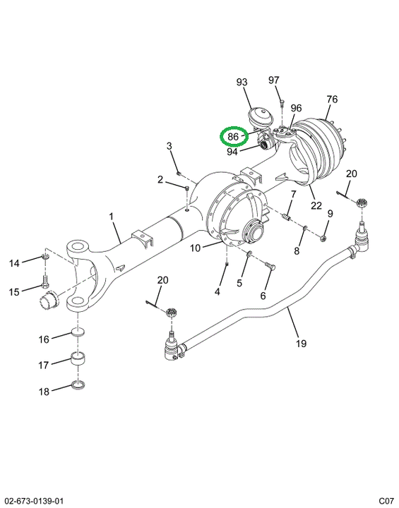 2591793C91 Bracket Assembly, Brake Right