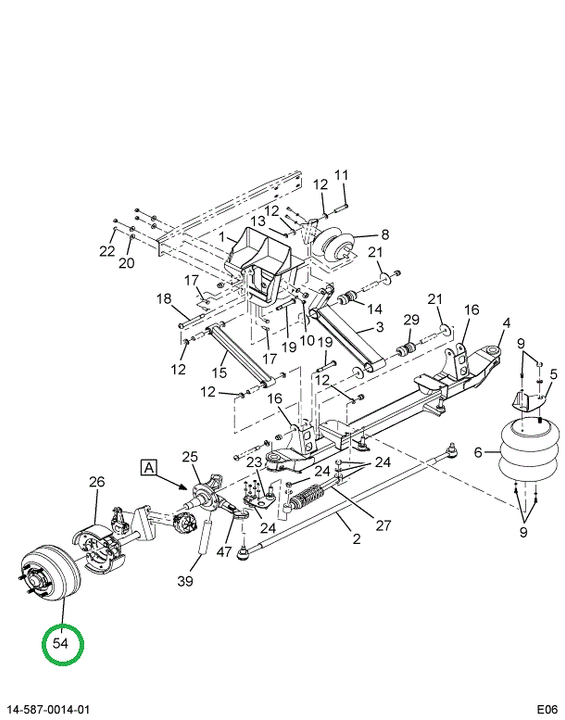2591903C91 Hub And Drum Assembly, Rear Wh