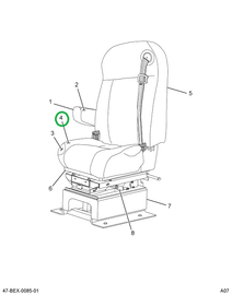 2592047C91 UPHOLSTERY  SEAT CUSHION DRIVE