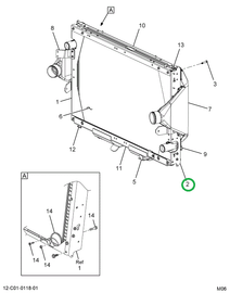 2592334C91 CHANNEL,RAD SUPPORT RH REAR