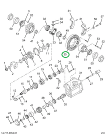 2592708C91 Gear Set, Differential R/p 6.1
