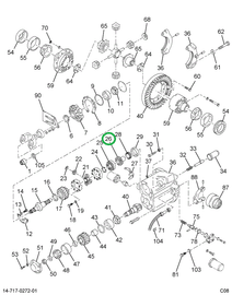 2592709C91 Gear Set, Differential R/p 6.4