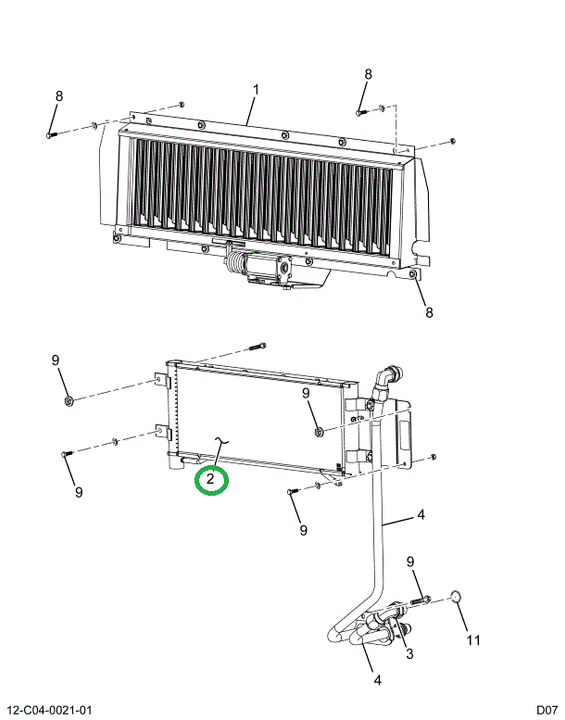 2593339C91 COOLER FUEL*LOW MOUNT