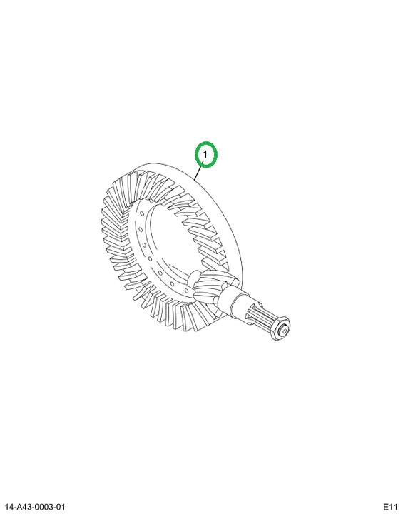 2593683C91 Gear Set, Differential Service