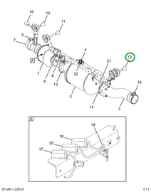 2594559C91 BRACKET BDY SIDE PIN TO ISO AS