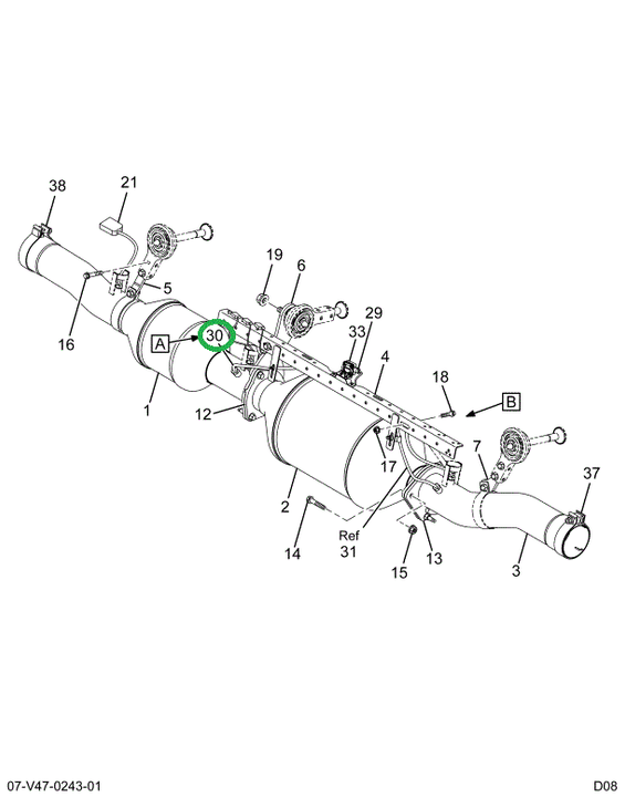 2594584C91 TUBE ASSY OUTLET PRESSURE