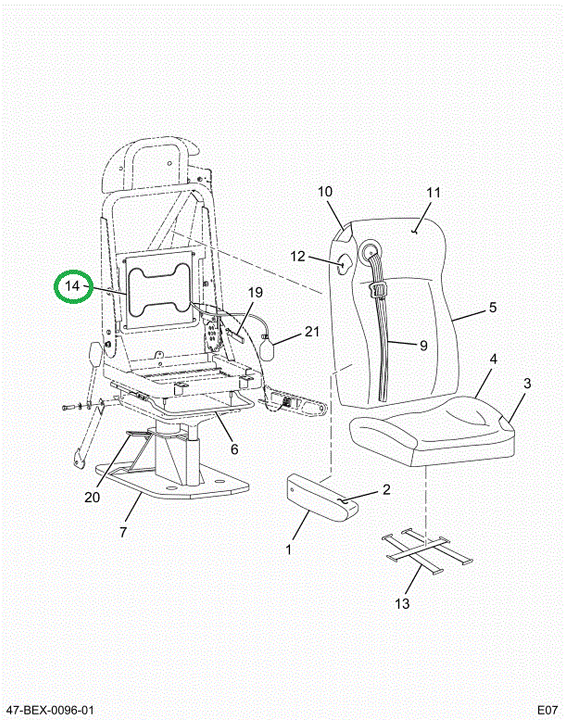 2594637C1 Support, Lumbar Air