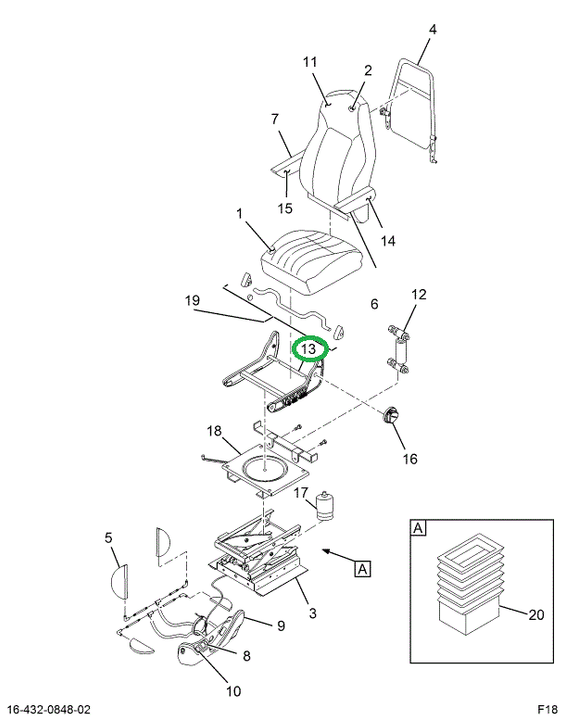 2594709C1 FRAME SEAT LOWER