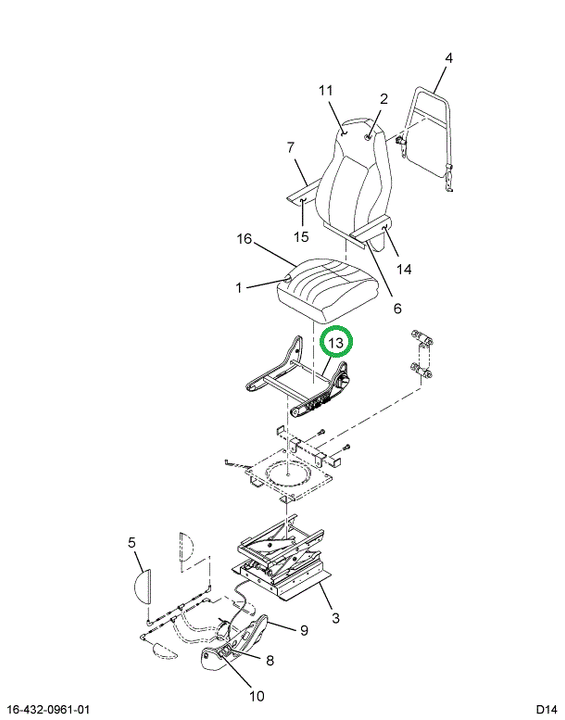 2594755C1 FRAME SEAT LOWER