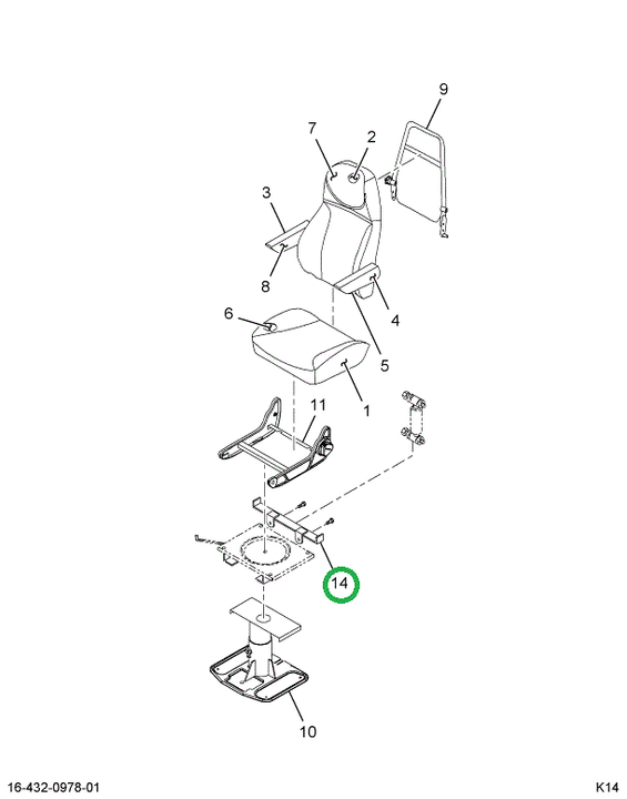 2594905C1 Bracket Support Seat Belt