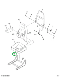 2594999C92 CUSHION SEAT CHRL VINYL