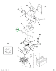 2595133C1 KNOB SEAT CUSH ADJ FRT AND RR