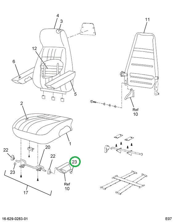 2595134C1 Cap, Knob Seat