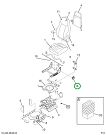 2595136C1 COVER SEAT RECLINE KNOB