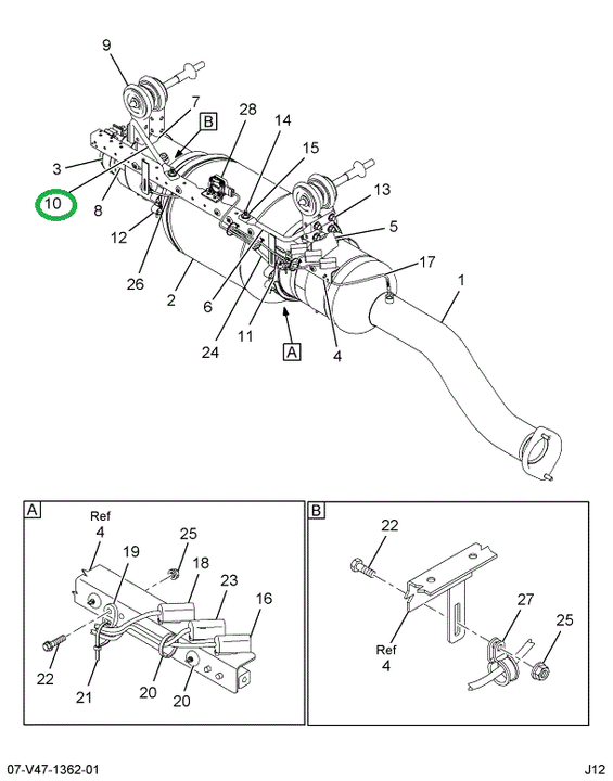 2595593C1 BRACKET HANGER REAR CLIPNG BAR