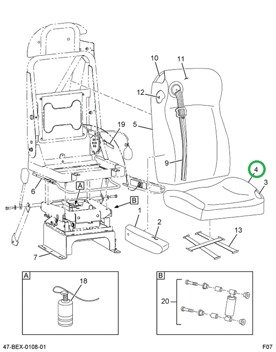 2595821C1 UPHOLSTERY SEAT CUSHION DRIVE