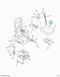 2596014C1 Upholstery Seat Cushion Driver