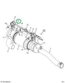 2596244C91 BRACKET HANGER REAR CLIPPING B