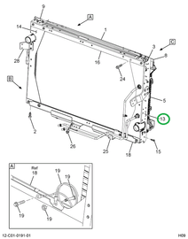 2596271C92 FRAME,KIT RAD FRAME RH REAR SI