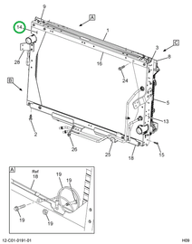 2596313C91 FRAME,KIT RAD FRAME LH REAR