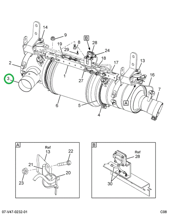 2596443C91 CONVERTR,CONVERTER ASSY DPF OU